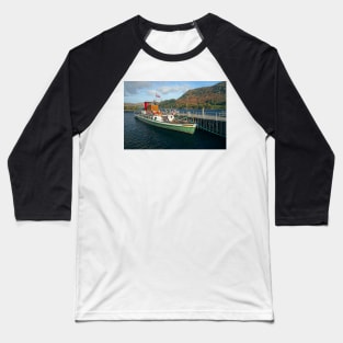 'Lady of the Lake' Ullswater Steamer Baseball T-Shirt